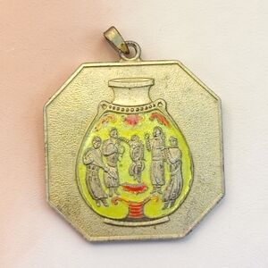 Antique Peking Enameled Pendant